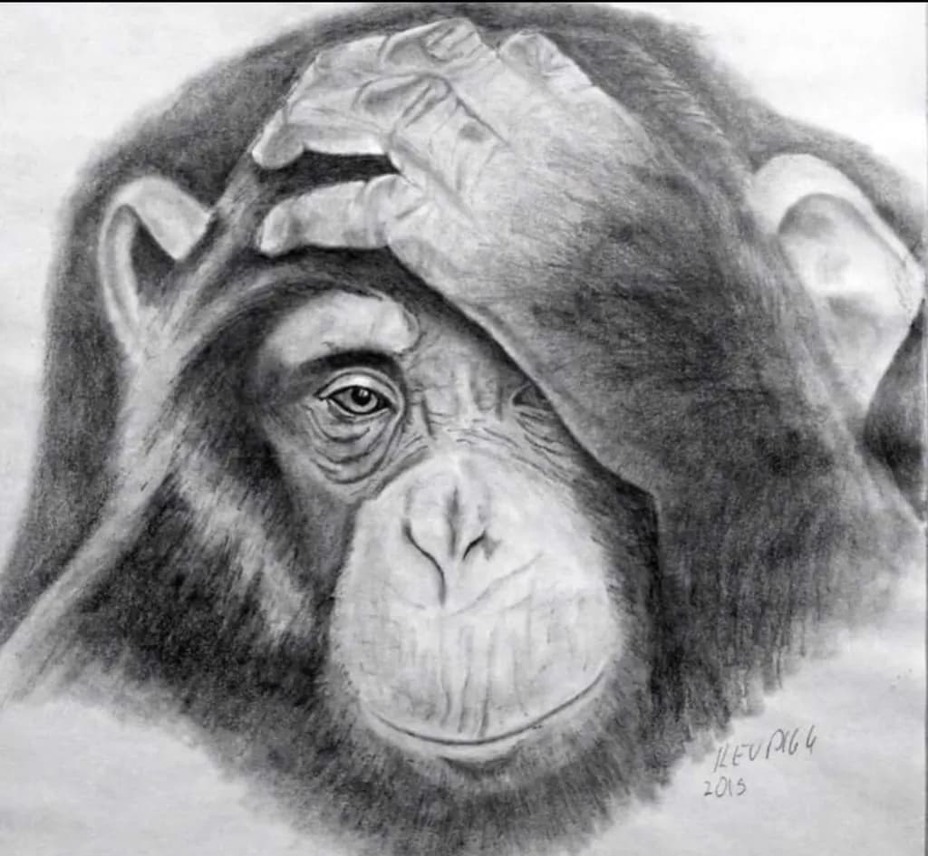 Contemplative Chimpanzee