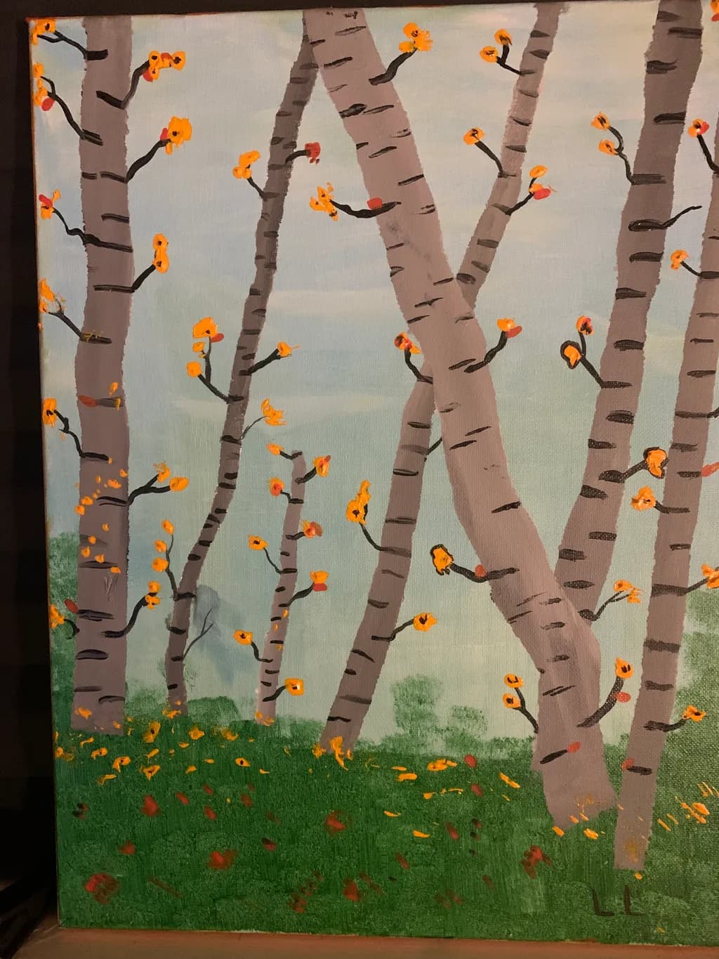 Birch Trees in Bloom