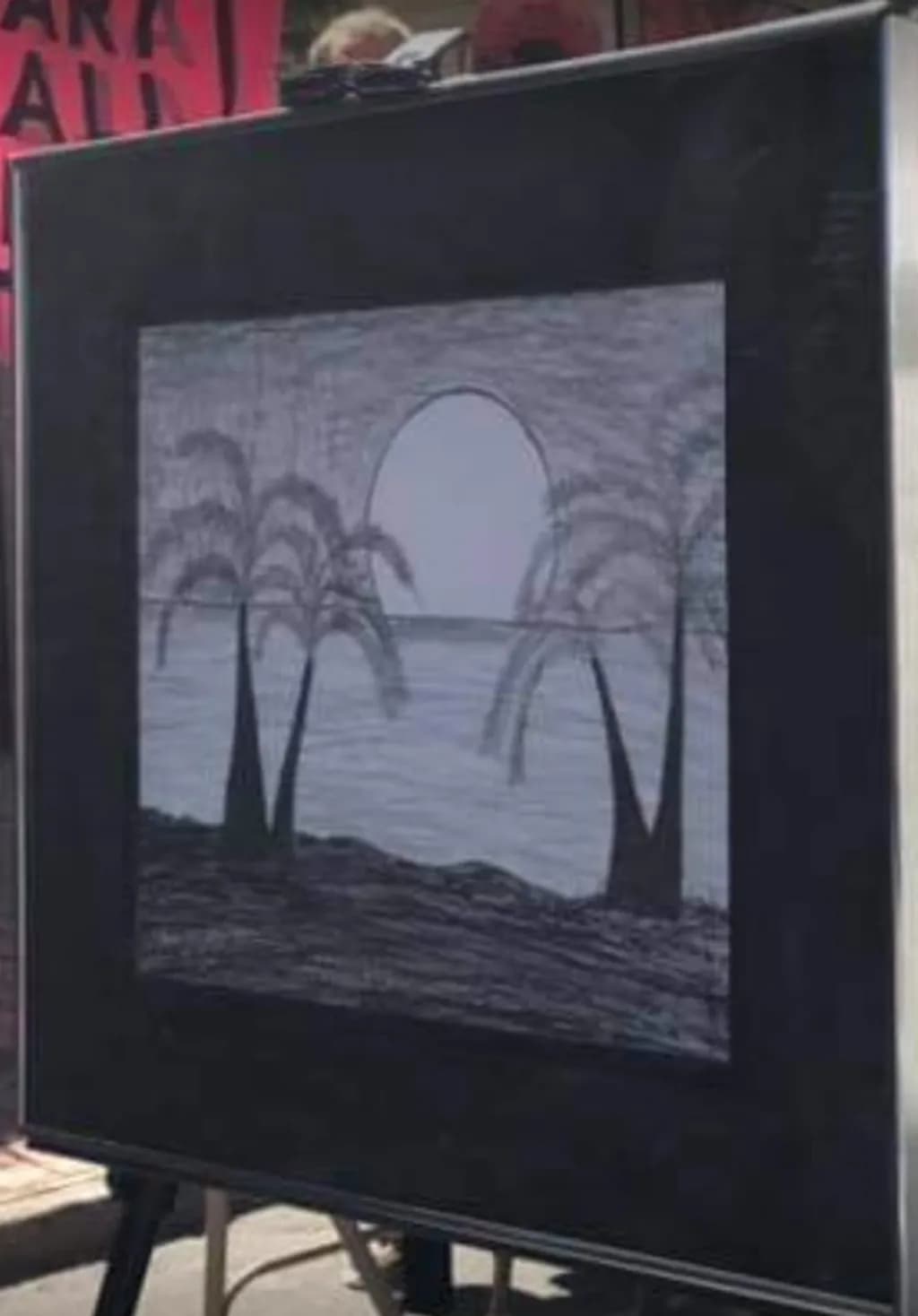 Moonlit Palm Trees