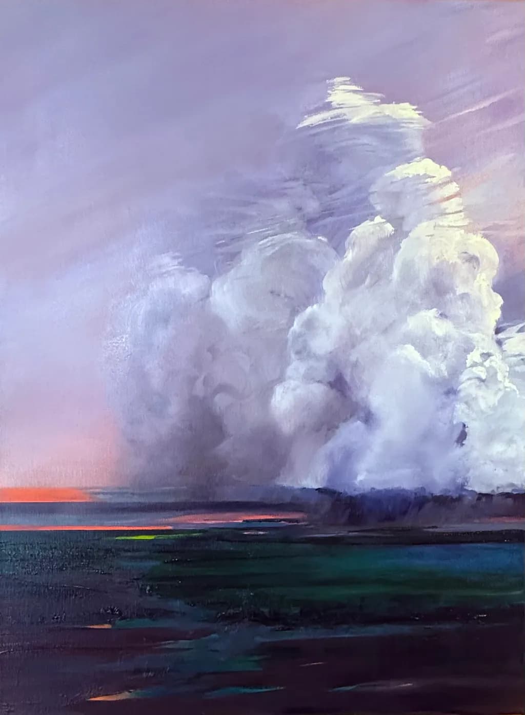 Cloud Burst Over Landscape