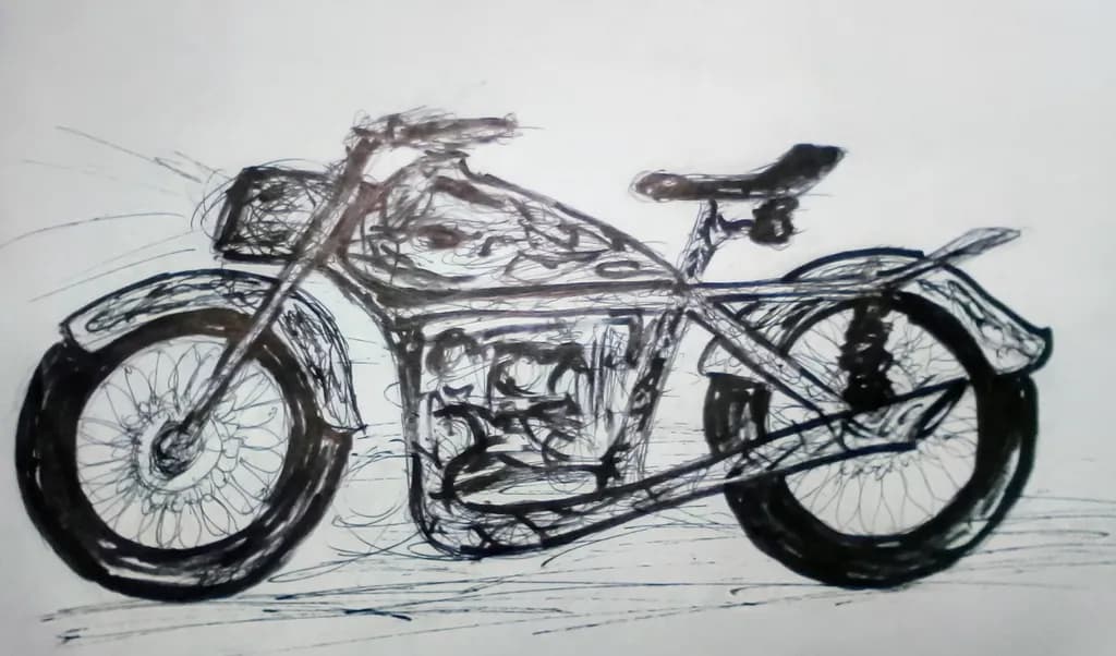 Inbound Motorcycle Sketch