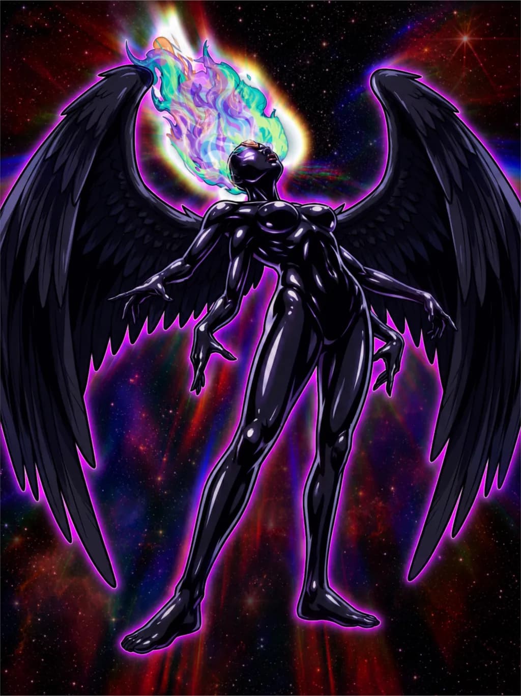 Cosmic Black Angel
