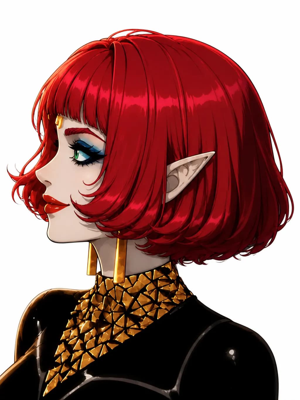 Red-Haired Elf Portrait