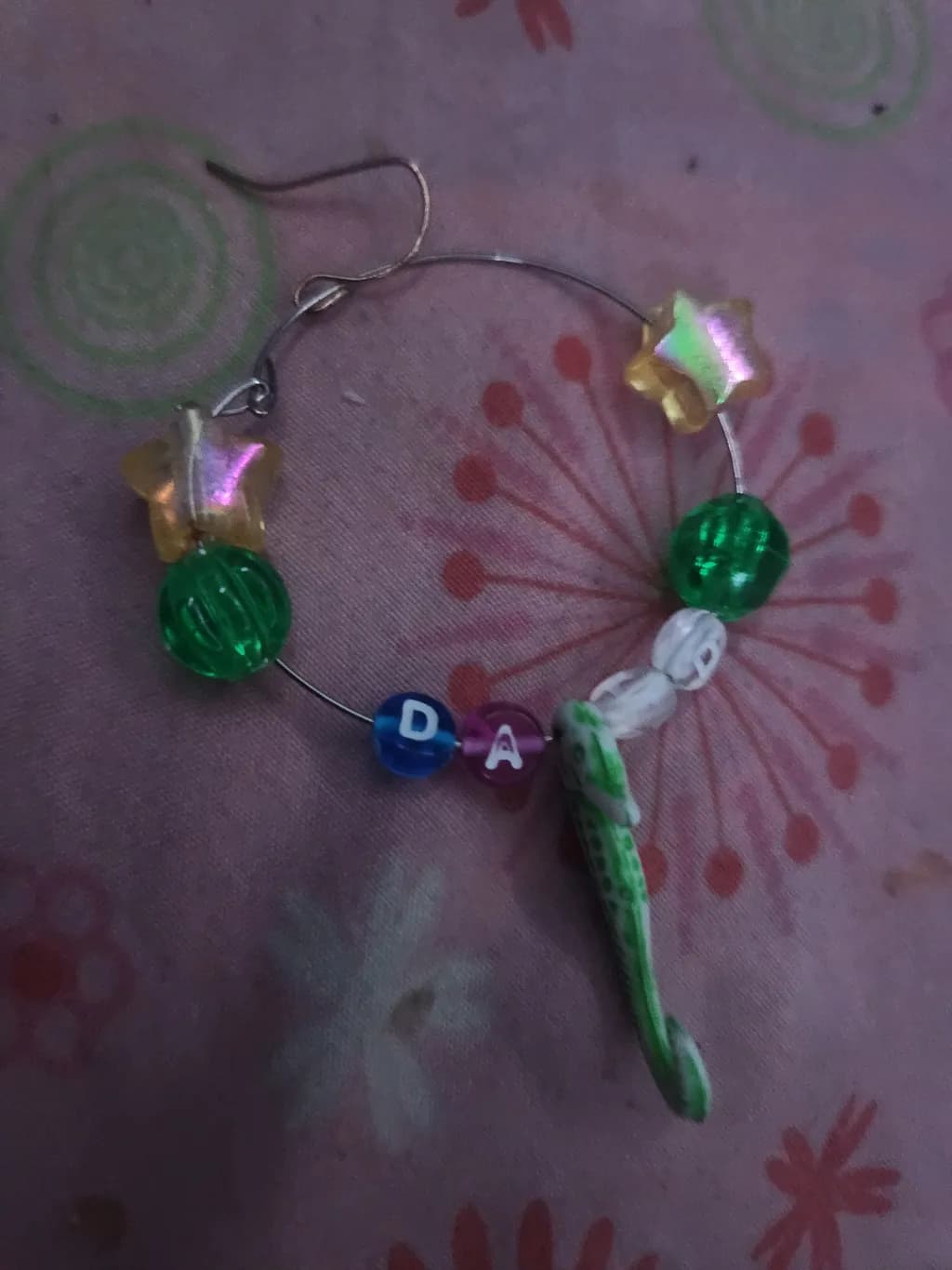 Beaded Hoop Earring