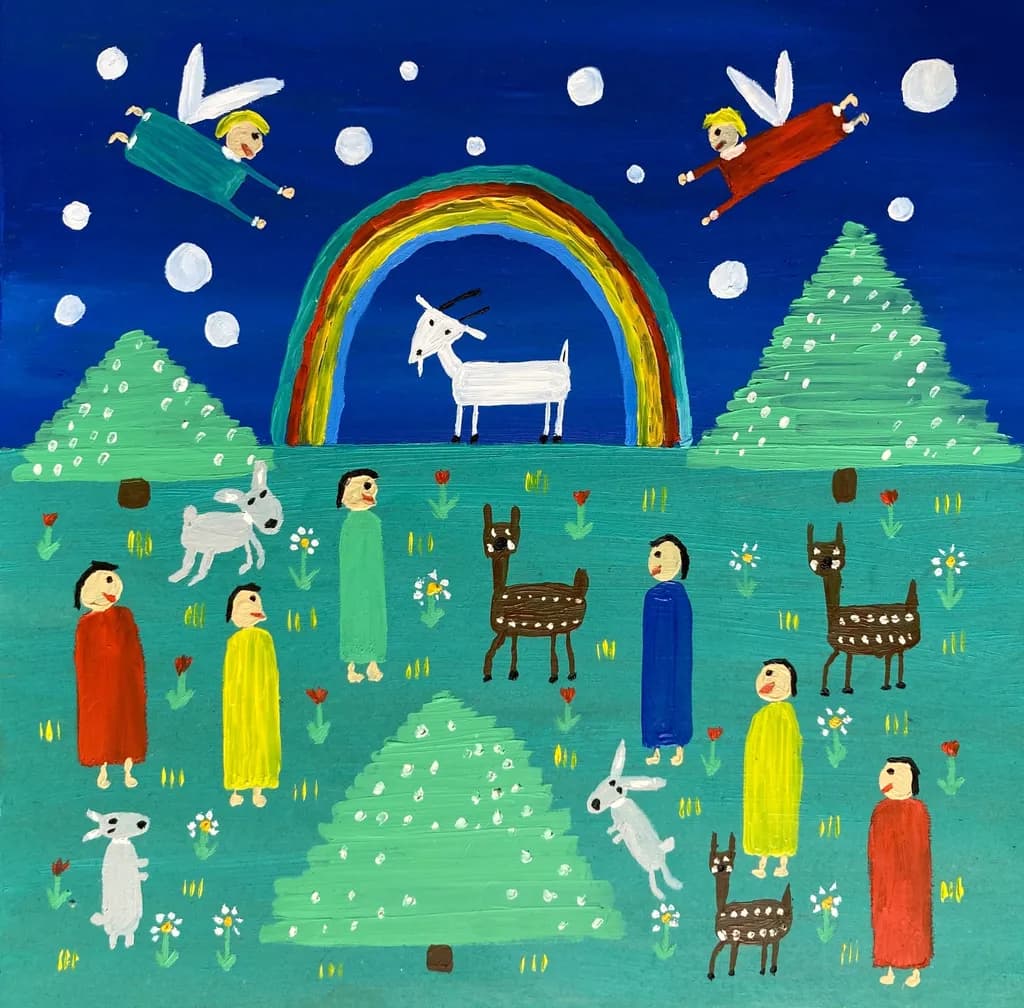 Rainbow Over the Meadow