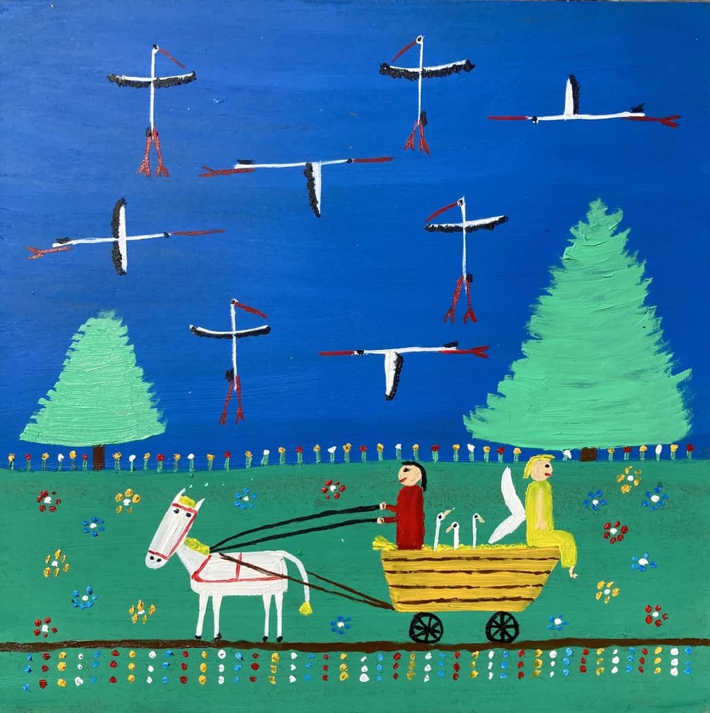 Carriage and Cranes Flight