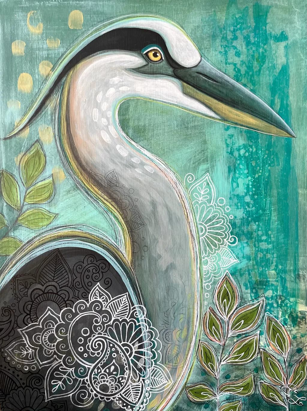 Heron in Greenery