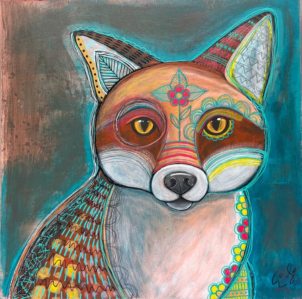 Decorated Fox Portrait
