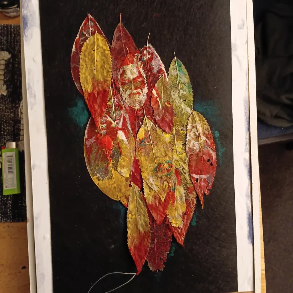 Abstract Leaf Collage