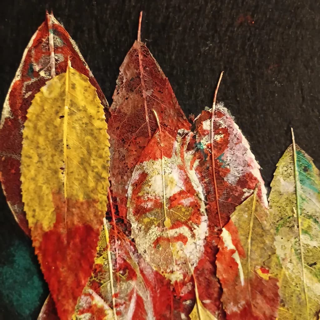 Colorful Leaves Composition