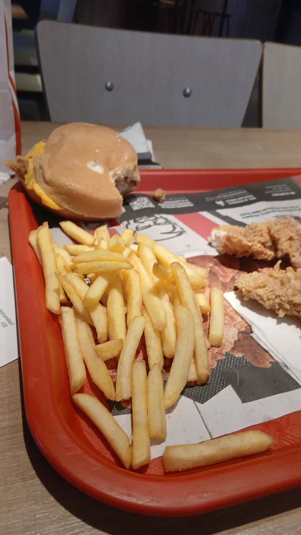 Chicken Sandwich and Fries