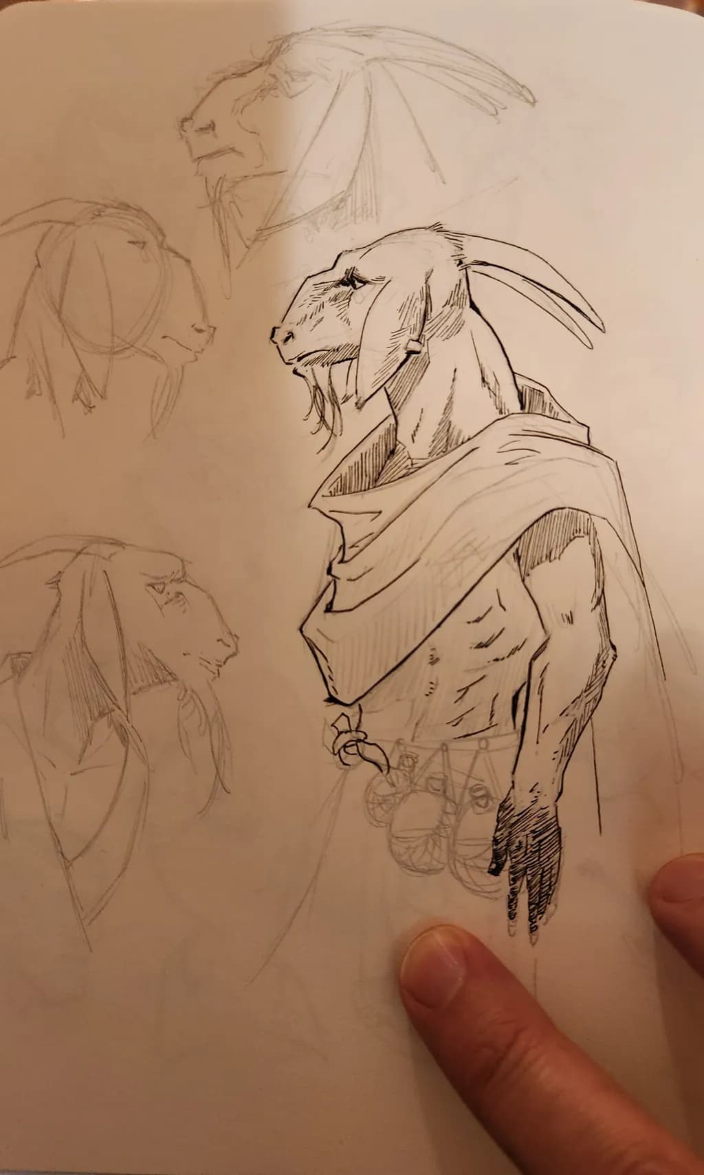 Goat Warrior Sketch