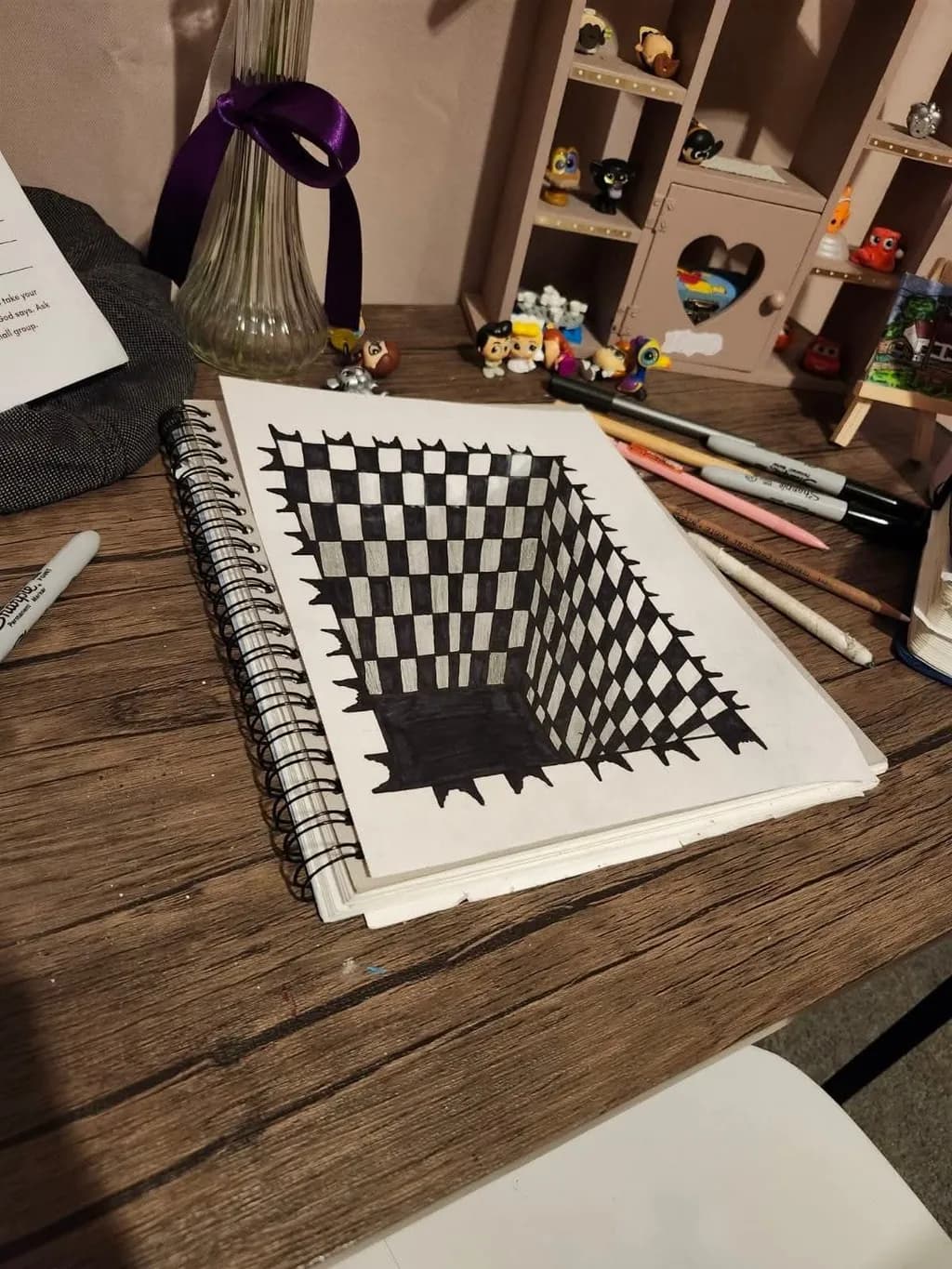 Checkered Illusion Depth