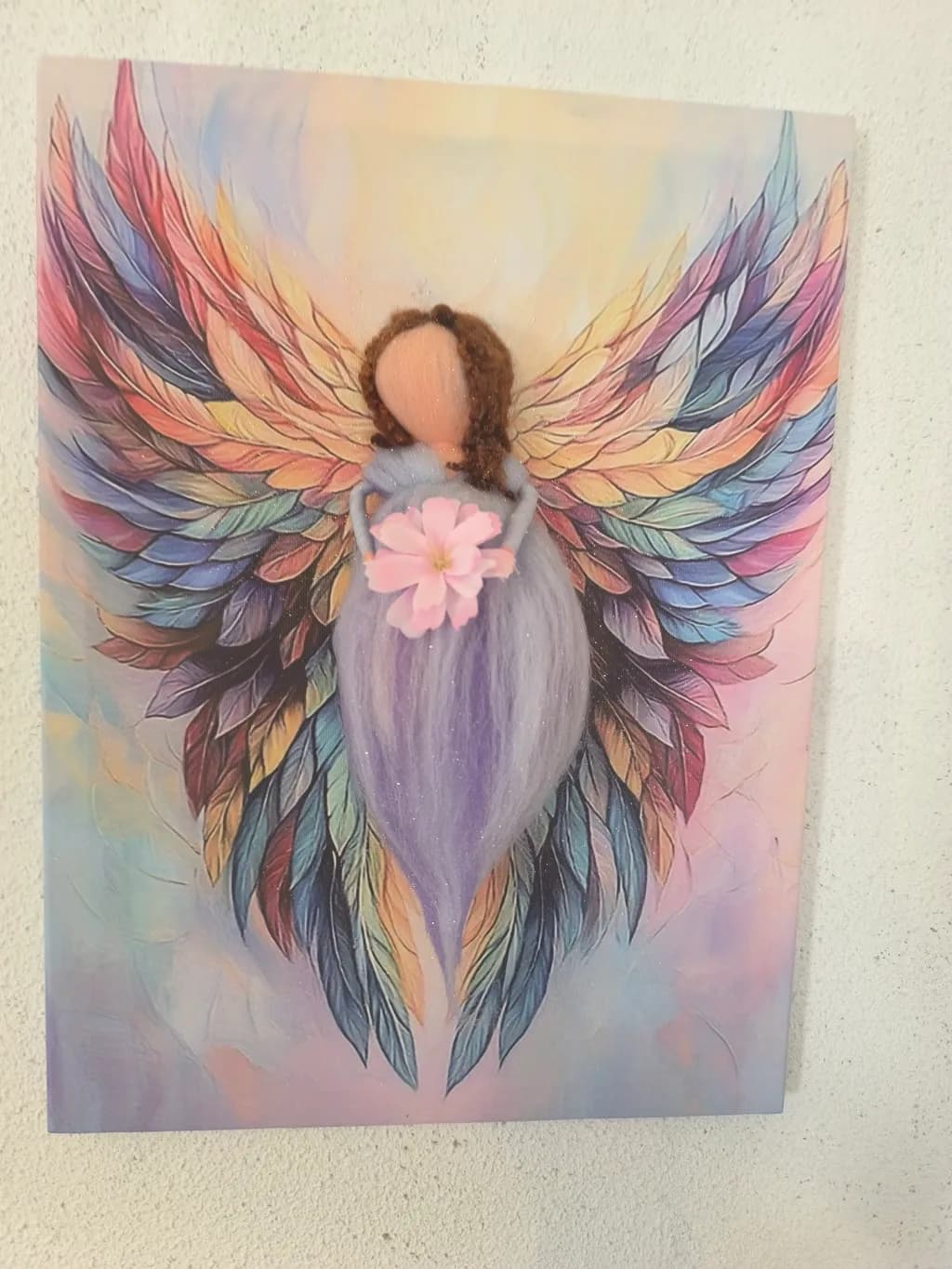 Angel with Wings and Flower