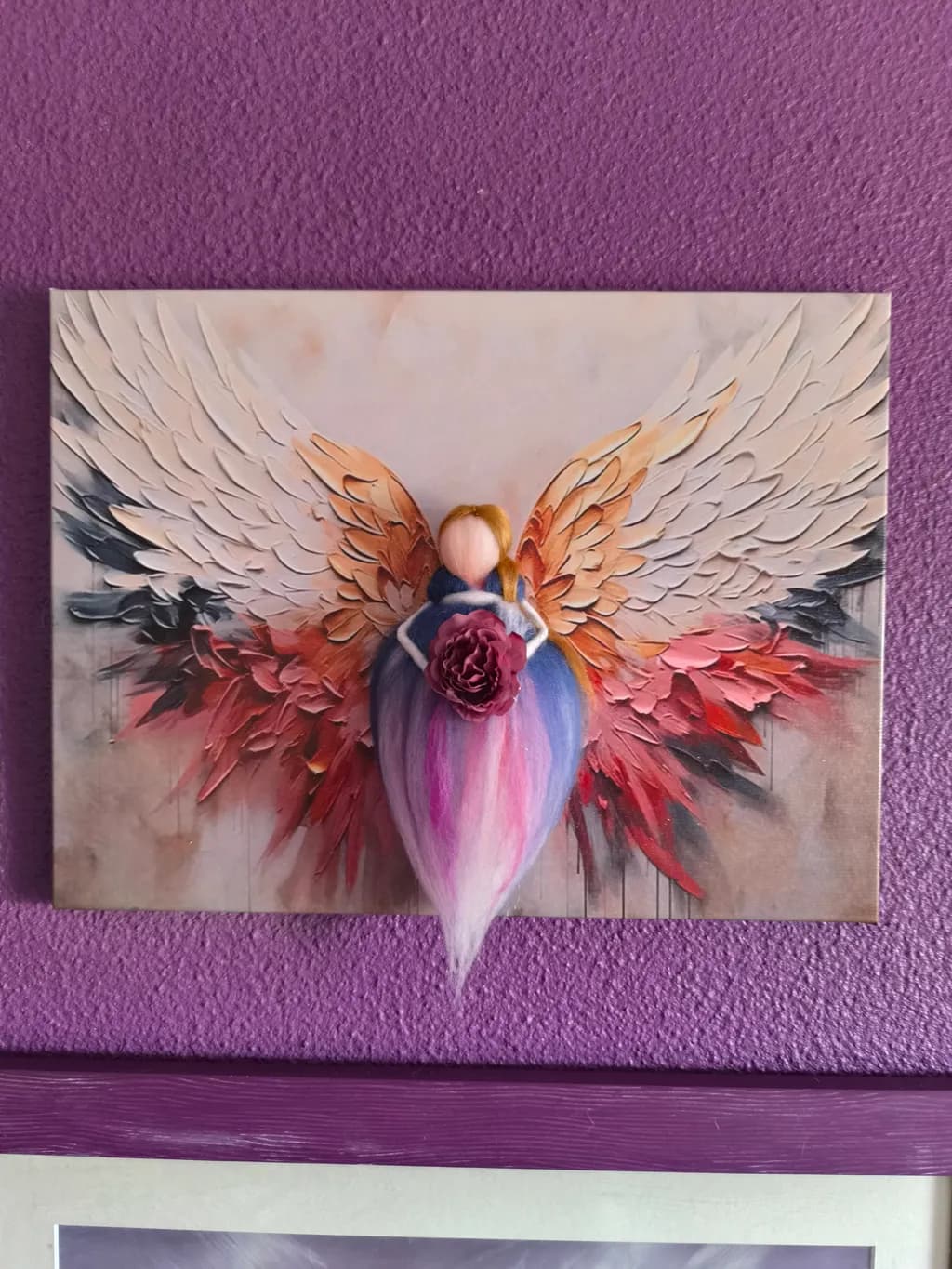 Winged Figure with Rose