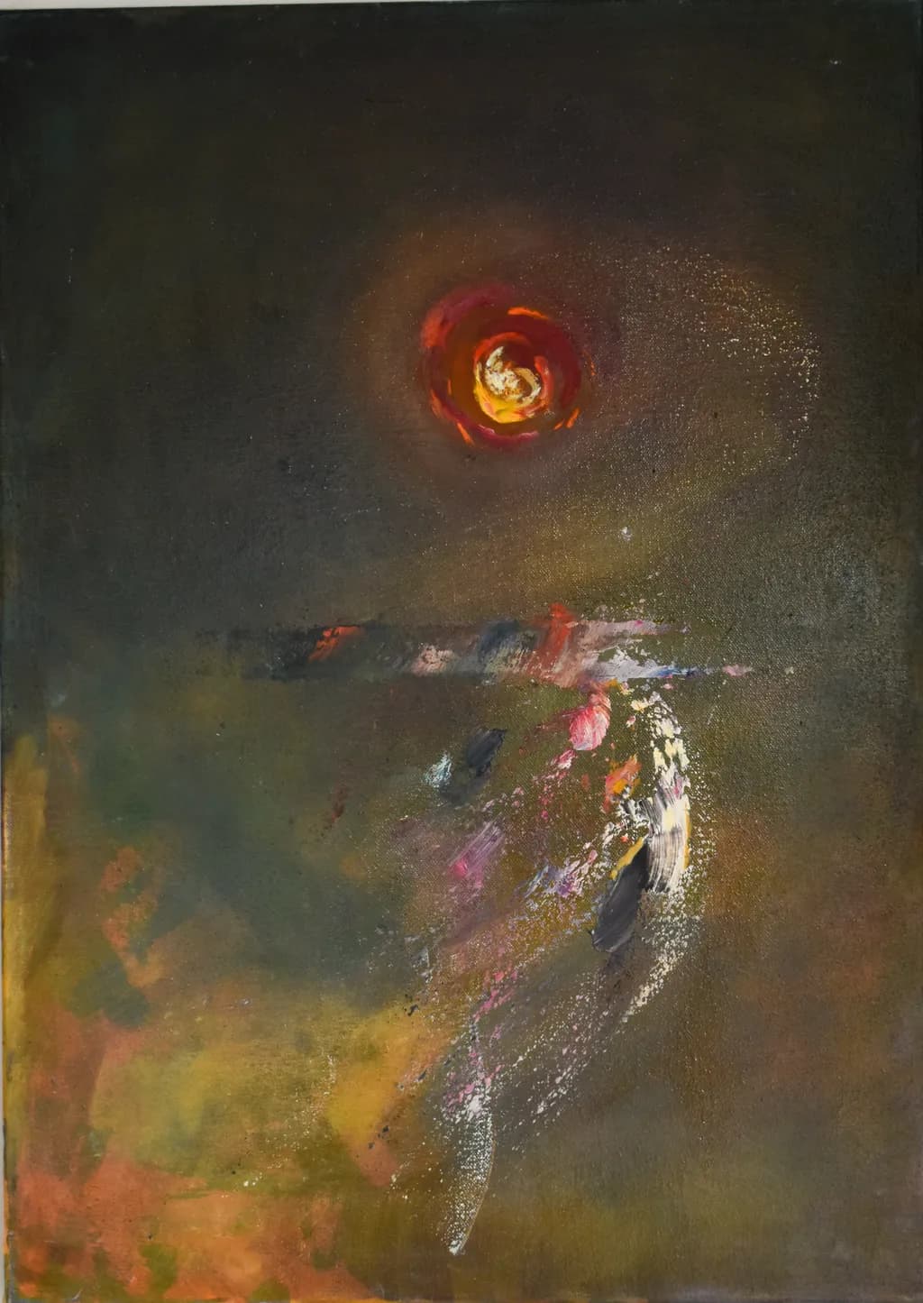 Red Moon Abstract
