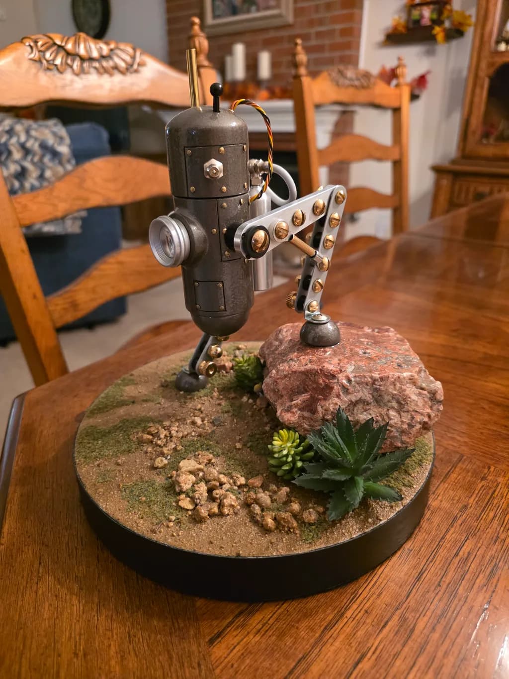 Robot on Rock