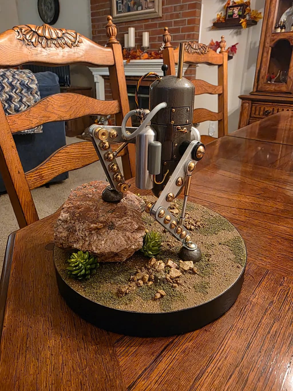 Mechanical Walker on Rock