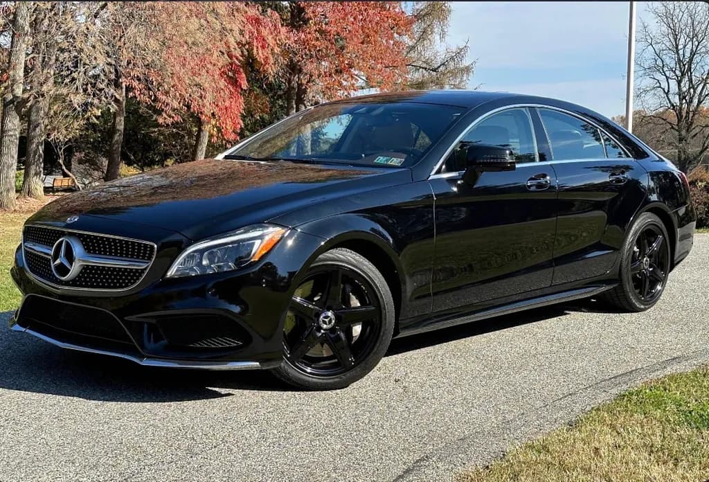 Black Mercedes Sedan