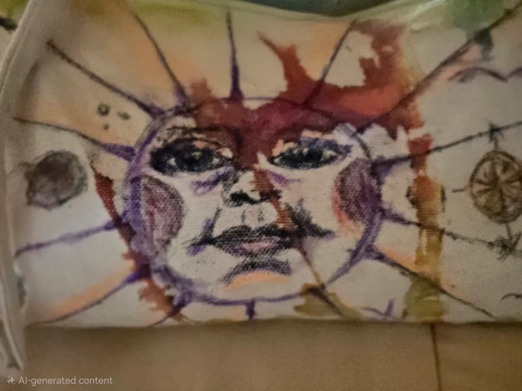 Sun Face Illustration