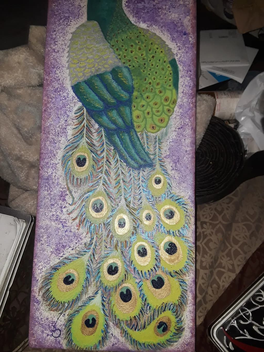 Peacock Feathers Detail