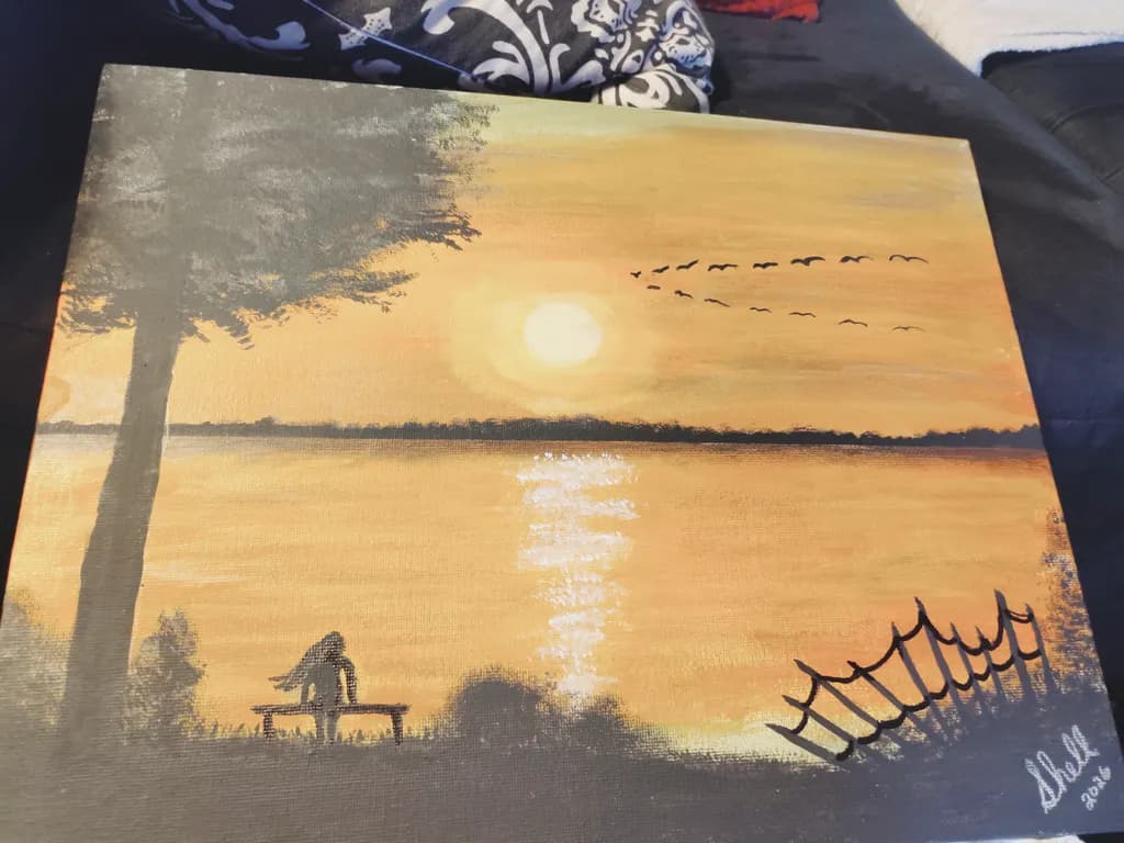 Sunset by the Lake