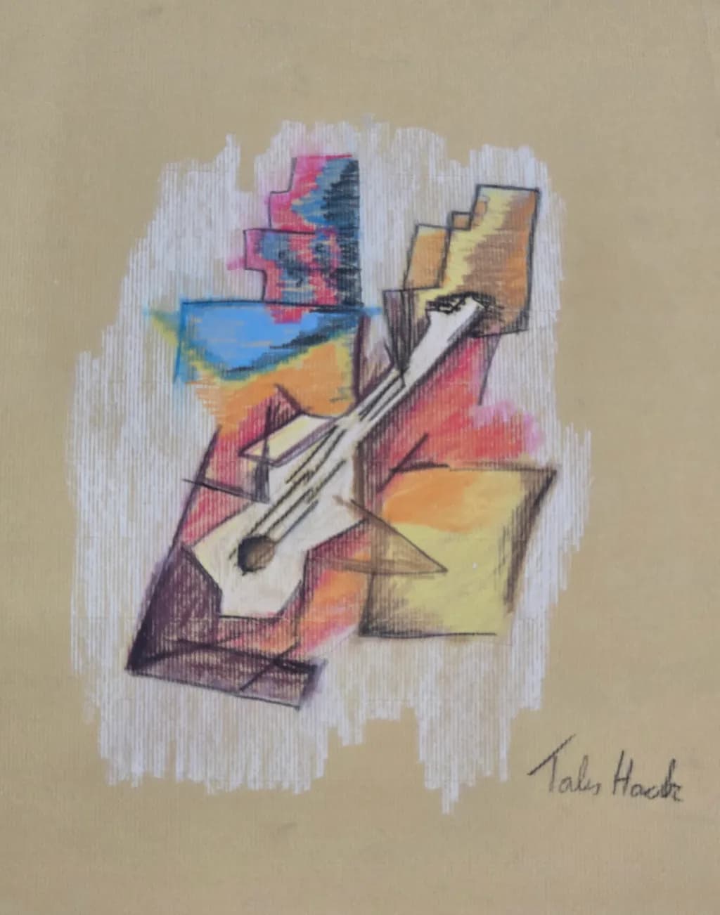 Cubist Guitar Composition