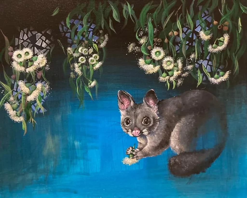 Bush Baby and Blossoms
