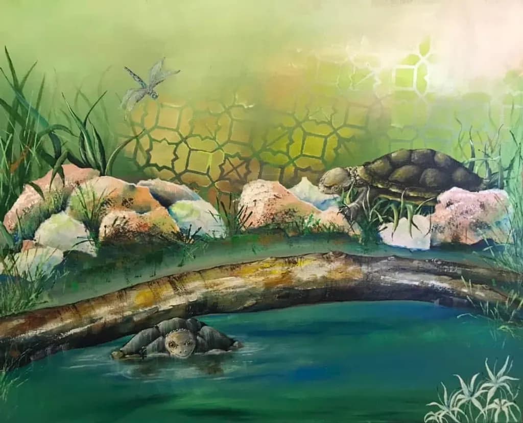 Turtle Pond Scene