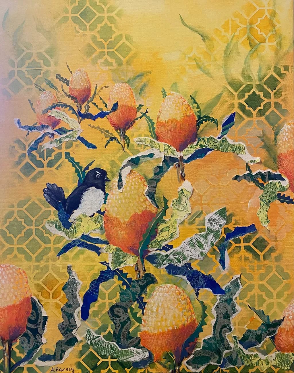 Banksia and Bird