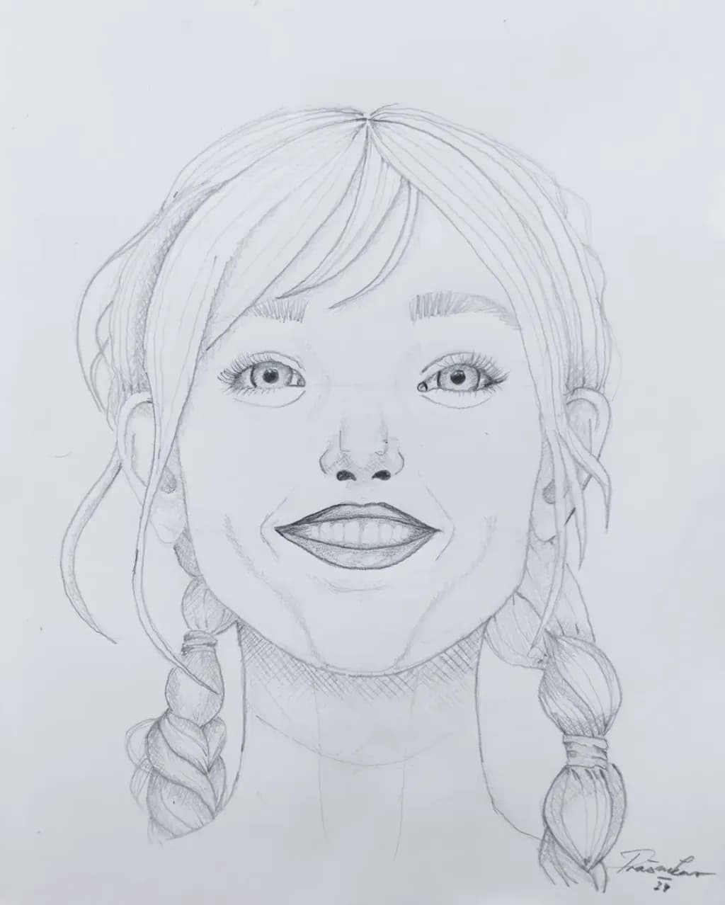 Smiling Woman Sketch