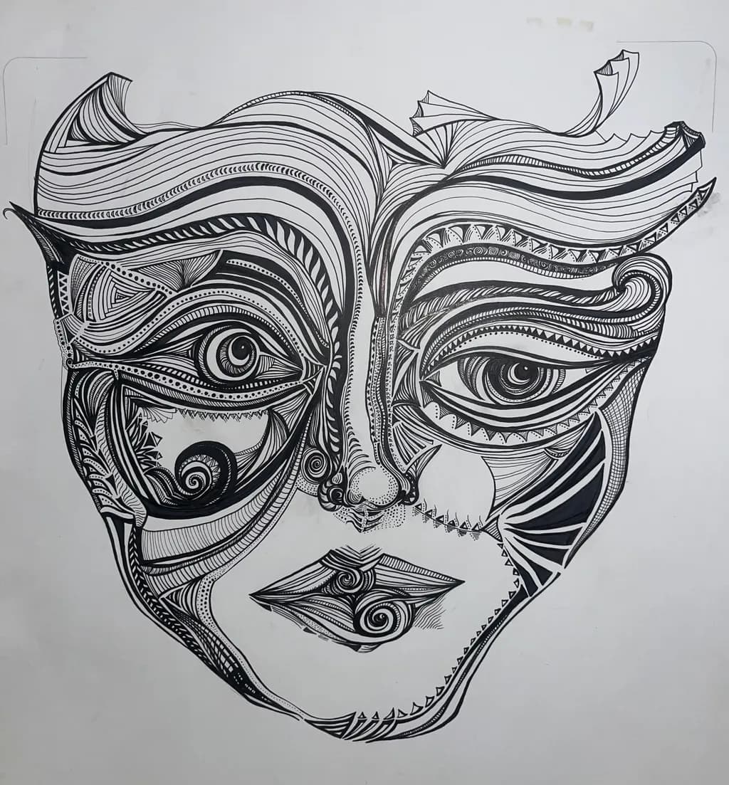 Intricate Face Pattern