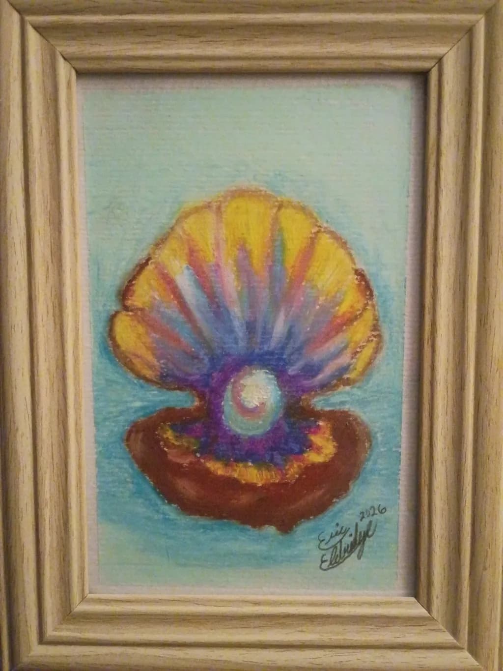 Colorful Shell with Pearl