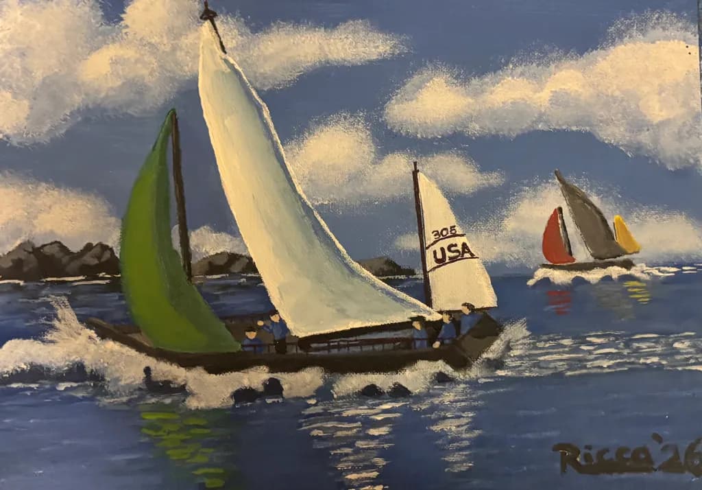Sailboats on the Water