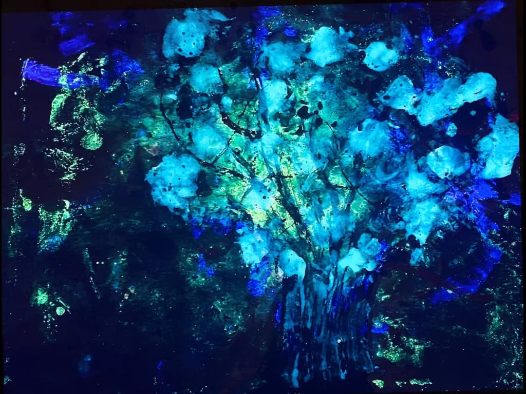 Blue Floral Glow