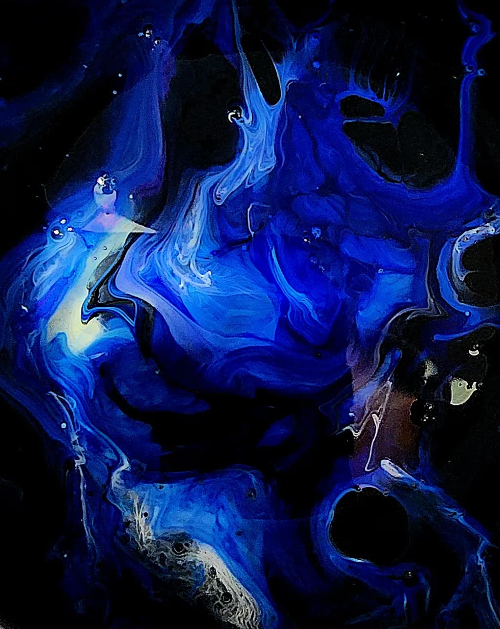 Blue Liquid Flow