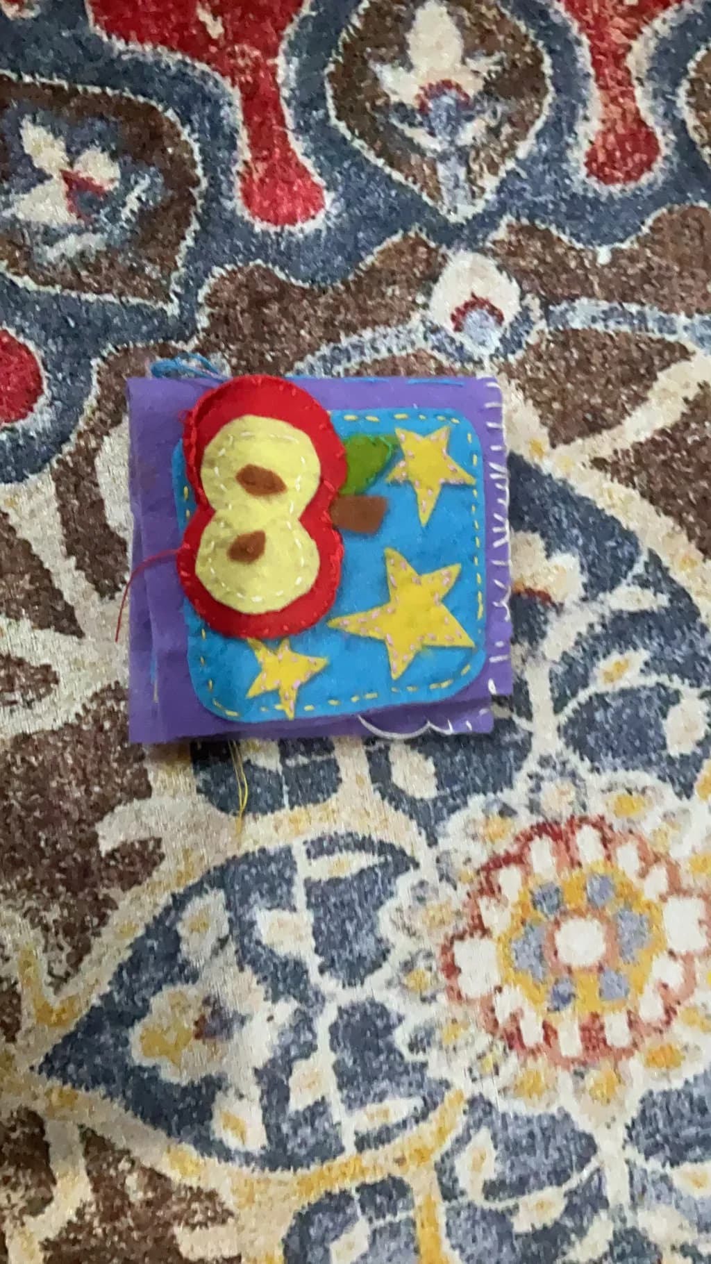 Felt Stars and Apple Toy