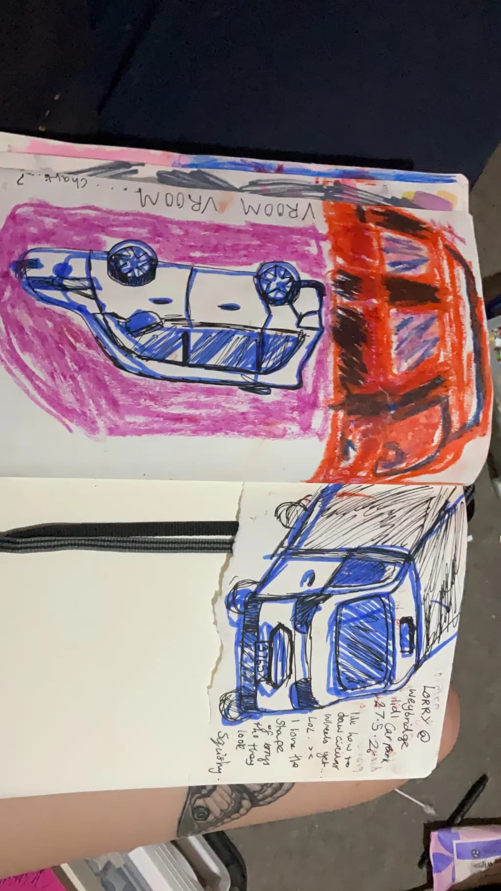 Blue Car Sketches