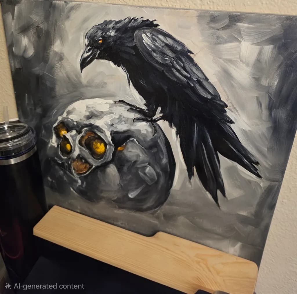 Crow and Skull Contrast