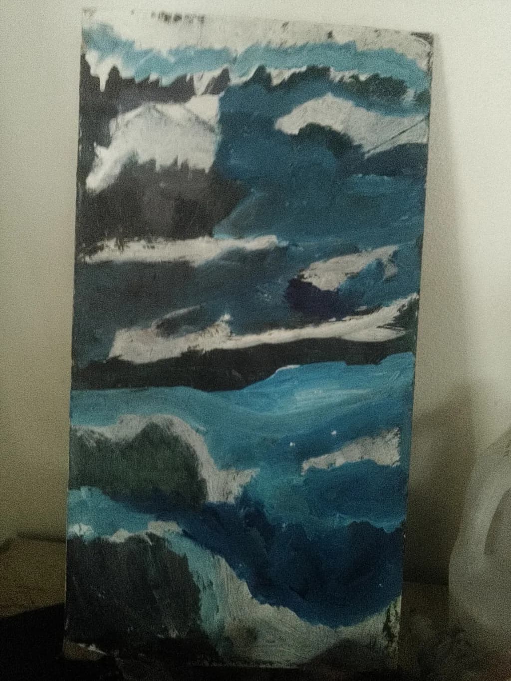 Teal Wave Layers
