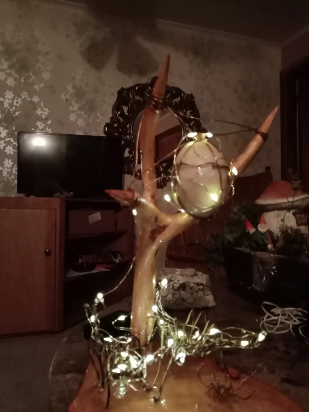 Lighted Branch Sculpture