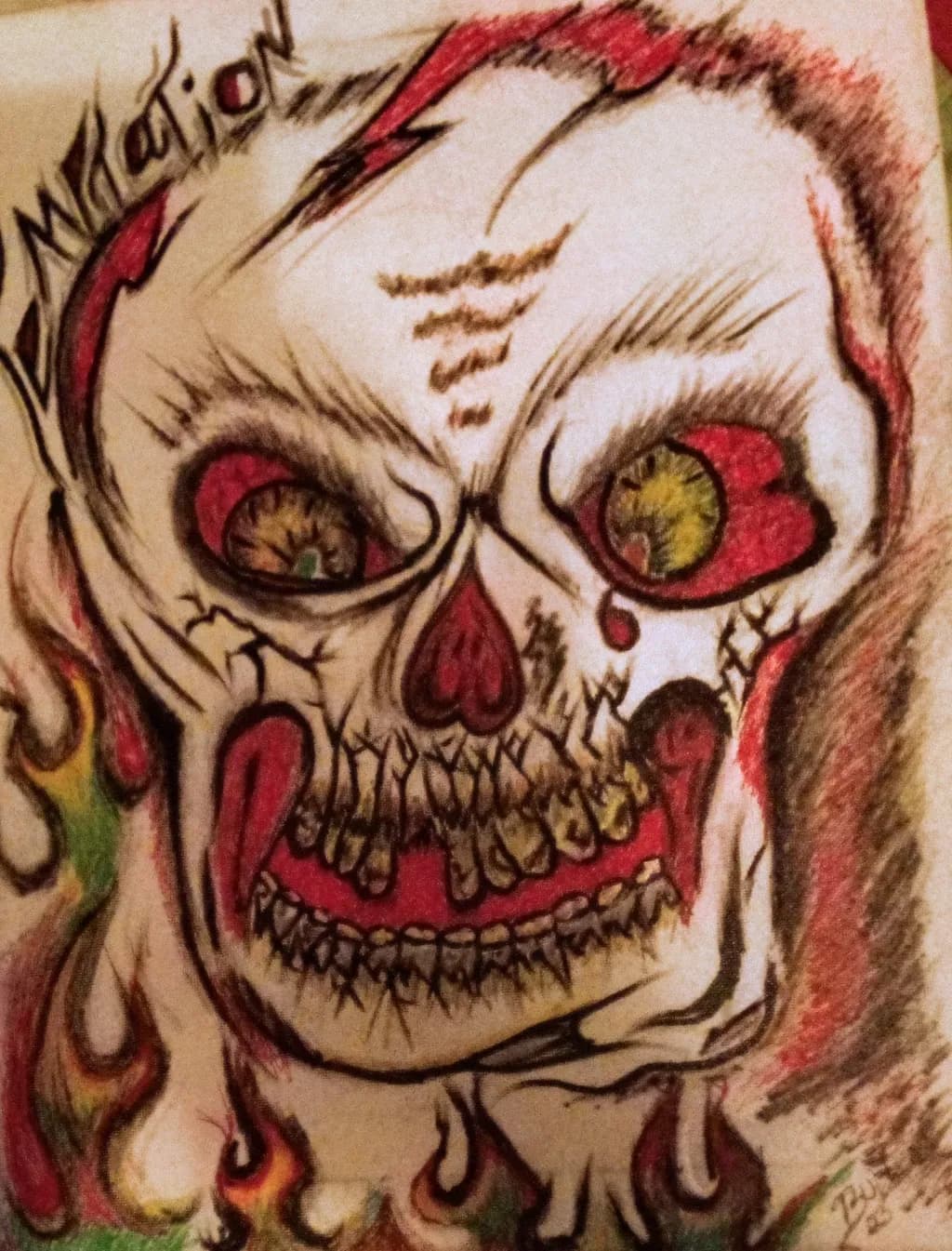 Inbound Skull Flames