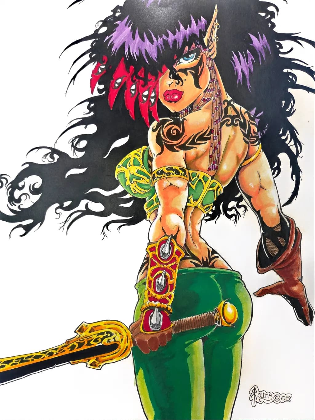 Warrior Woman with Sword