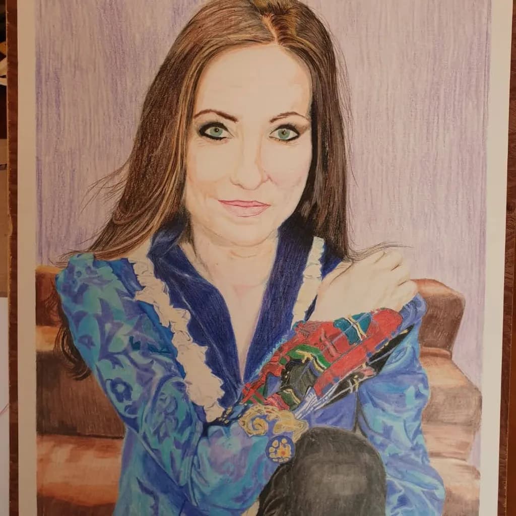 Portrait of a Woman in Blue