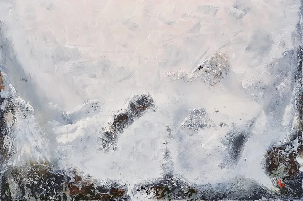 Abstract Winter Scene