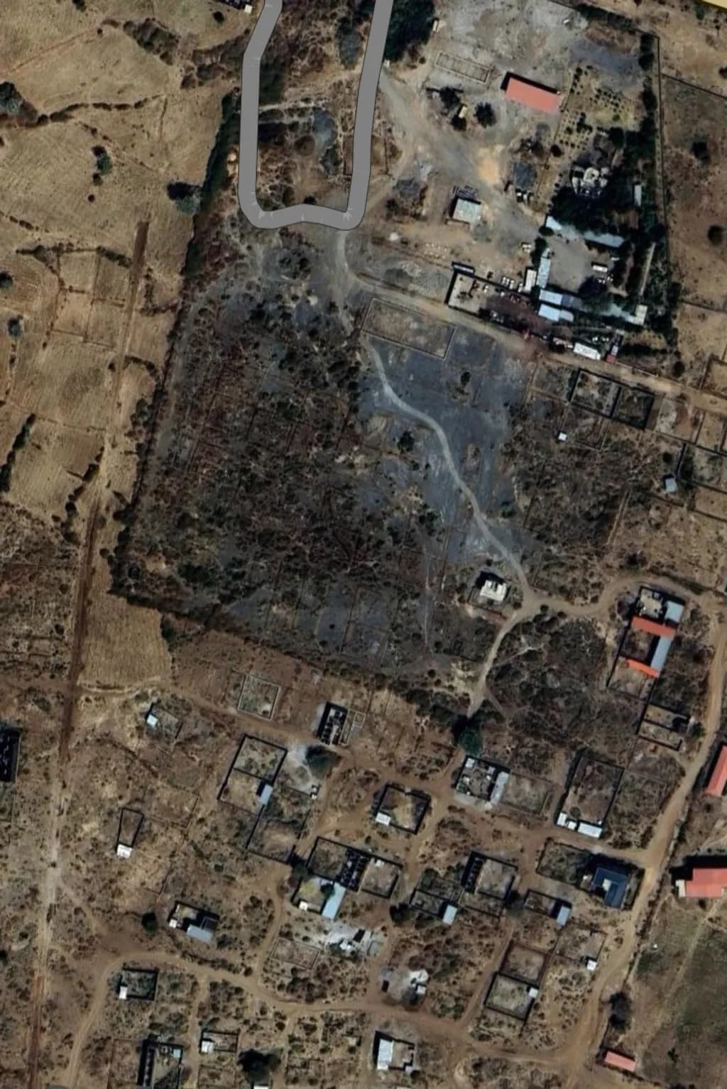 Burnt Village Aerial