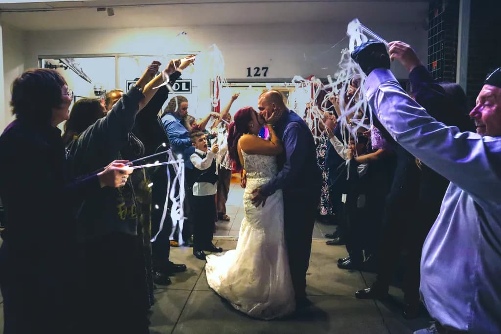 Wedding Celebration Kiss