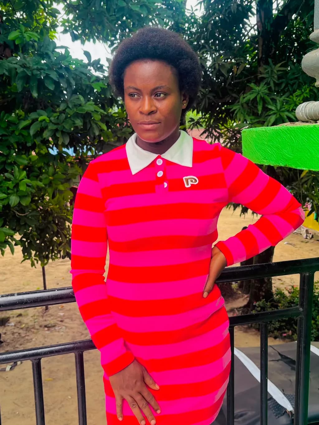 Striped Polo Dress