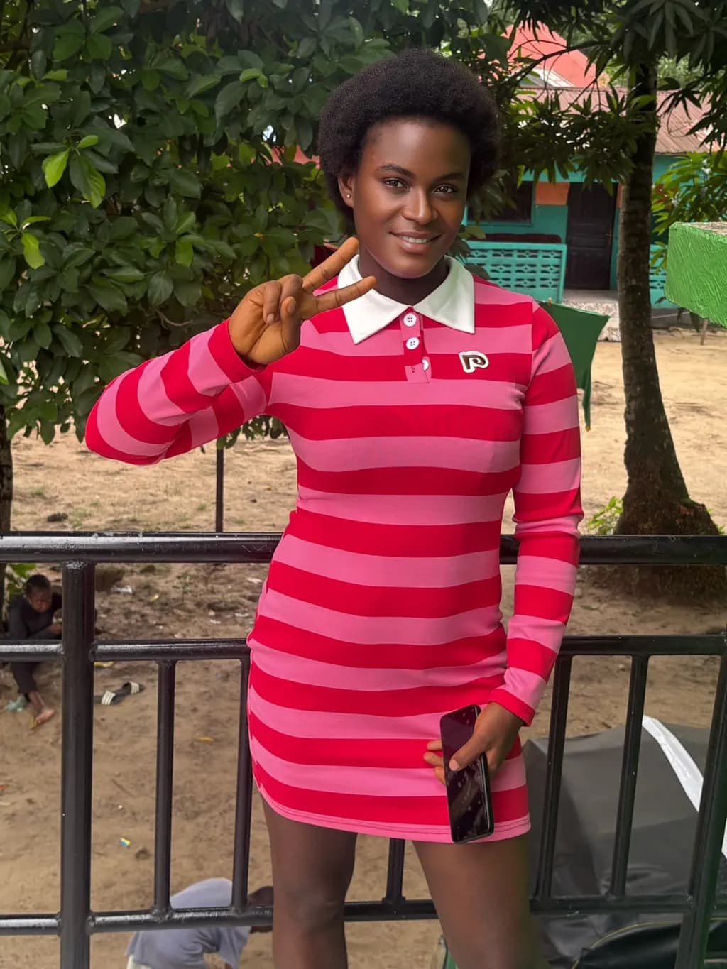 Striped Pink Dress