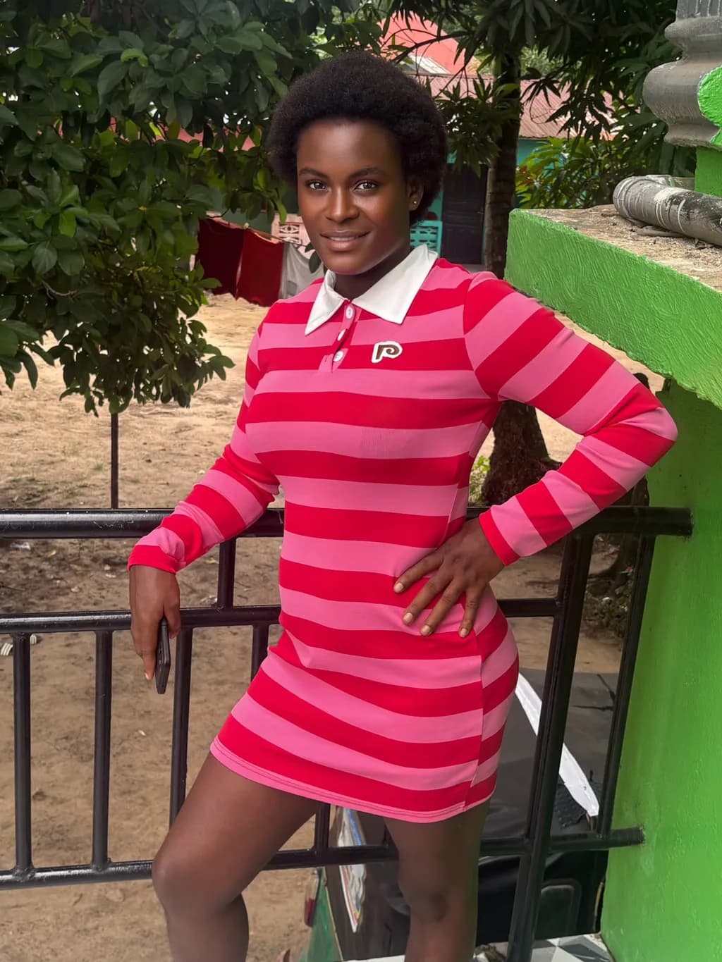 Striped Polo Dress
